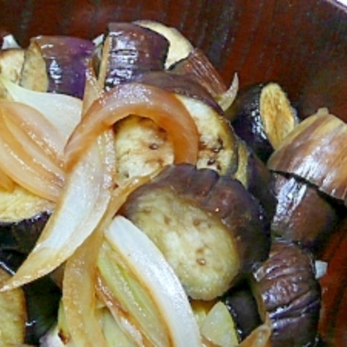 なすと玉ねぎのめんつゆ炒め レシピ 作り方 By Kahn0990 楽天レシピ